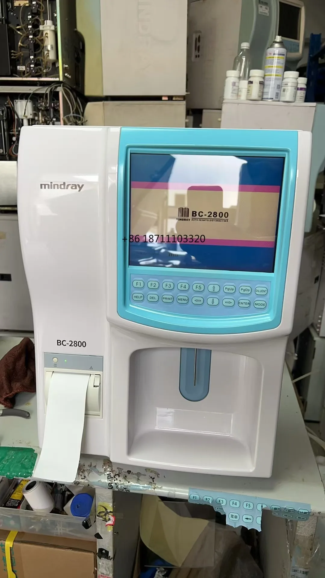 Mindray BC-2800 Auto Hematology Analyzer Fully automatic 3-part dierentiation of WBC Used Analyzer Almost New