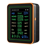2025 New 12 In 1 Air Quality Monitor PM2.5 PM10 Particle Counter With Alarm CO Detector CO Meter For Home Office Or School
