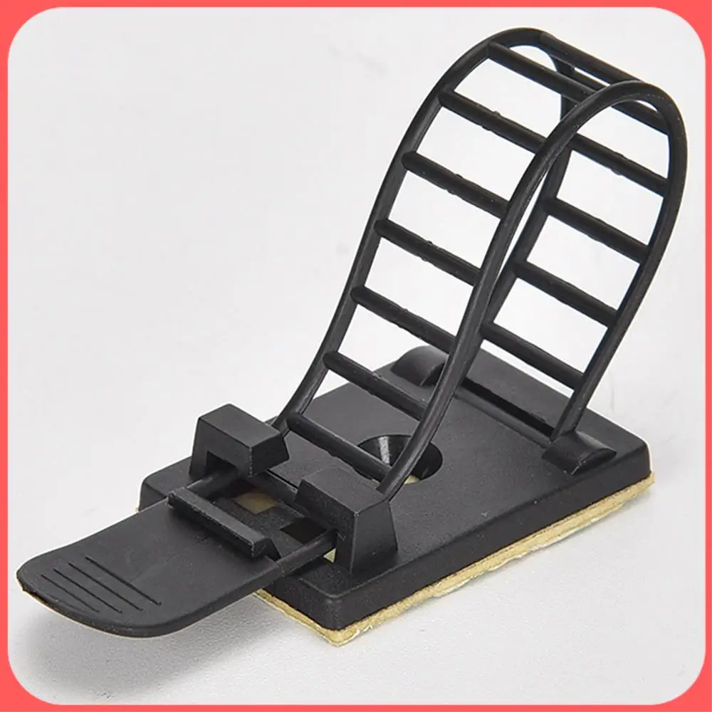 

AA89-100 Pieces Of Adjustable Cable Clamp Self-Adhesive Wire Holder, Wire Clamp Fixing Belt Bracket