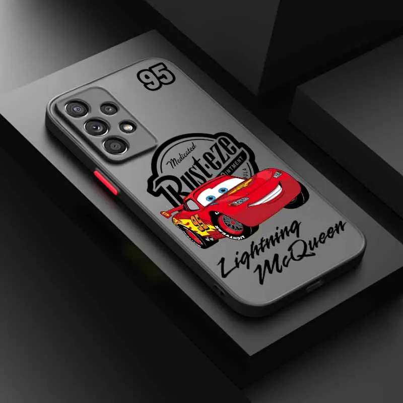 Cars Lightning McQueen 95 For iPhone 17 17Air 16E 16 15 14 13 12 11 mini Pro Max Plus Frosted Translucent Phone Case - náhled 3