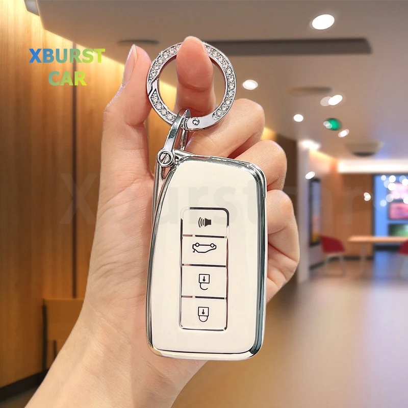 Auto Shell Fob Accessories 3/4 Buttons TPU Car Remote Key Case Cover For Lexus NX GS RX IS ES GX LX RC 200 250 350 LS 450H 300H