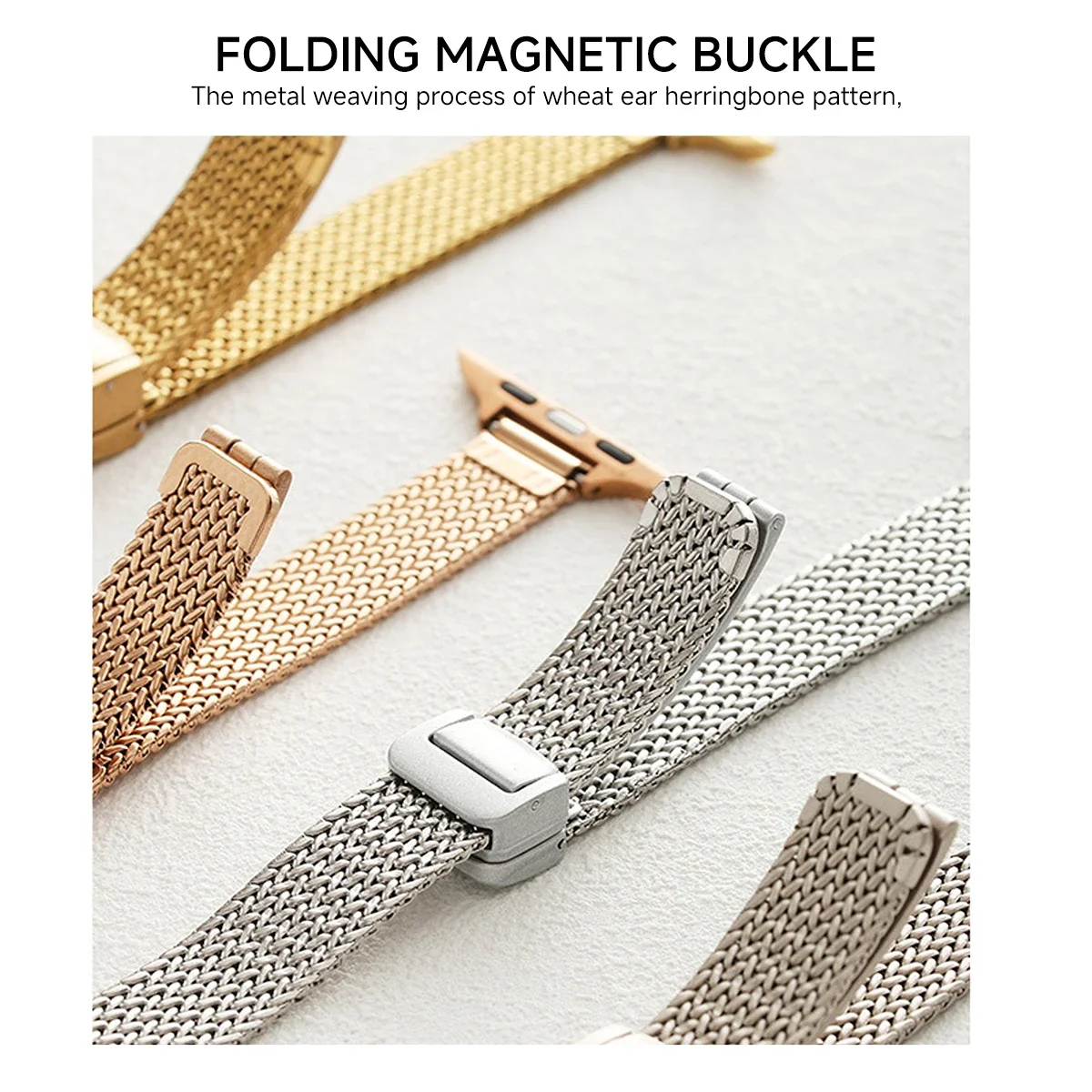 Luxury Slim Metal Magnetic Strap for IWatch 9 8 7 SE 6 Girl Wrist Band for Apple Watch 41mm 40mm 38 45 44 49mm Ultra Bracelet