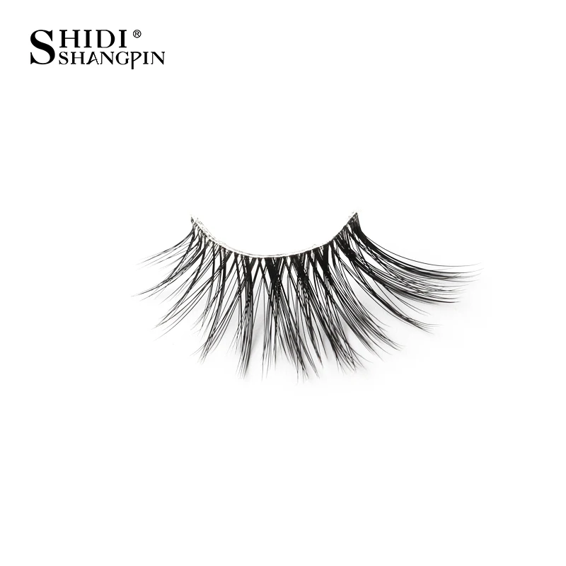 SHIDISHANGPIN 3/5 Paar halbe Wimpern, transparenter Stiel, unsichtbares Band, künstliche Nerzwimpern, wiederverwendbar, falsche Wimpern, natürlich, flauschig – Detail 24