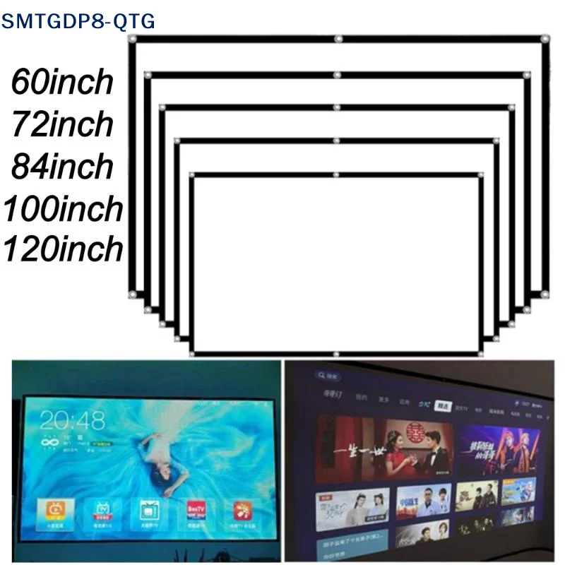 Projector Screen 100 Inch - Écran de projection anti-lumière pour projecteur