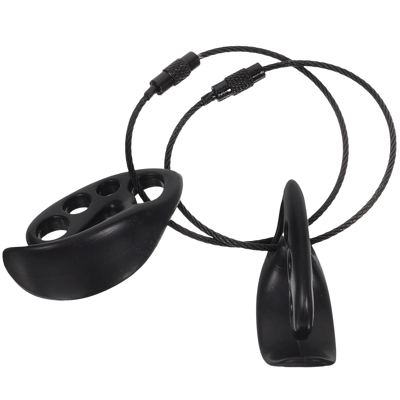 

2pcs FlyingDiscClips PortablePlasticHolder BlackCompact OutdoorFrisbeeDiskClamps SmallWearResistantClamp SportsDiscCarrier