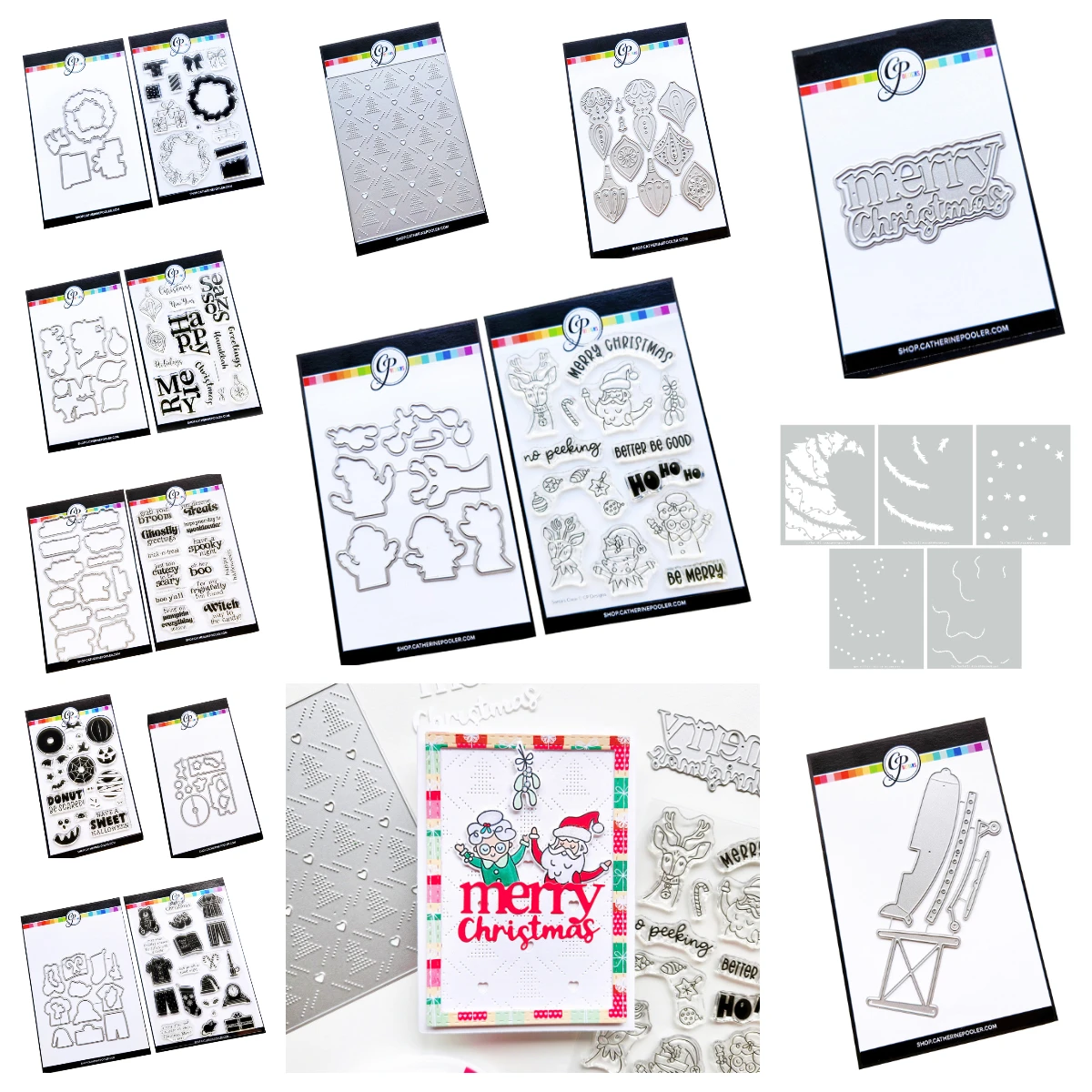 

2025 New Merry Christmas Holiday Sentiments Santa's Crew Dies Stamps Stencil Set DIY Scrapbooking Stack Word Card Carft Handmade