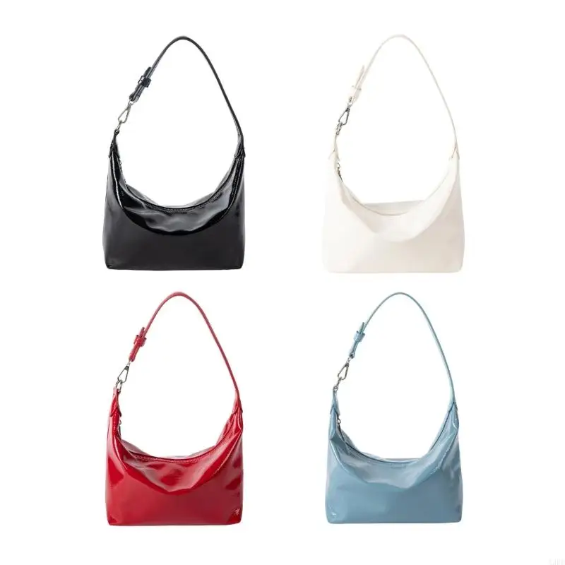 

A3PE Women Shoulder Bag Simple Handbag Purse All-matching Underarm Bag Korean Armpit Bag PU Leather Commuting Bag