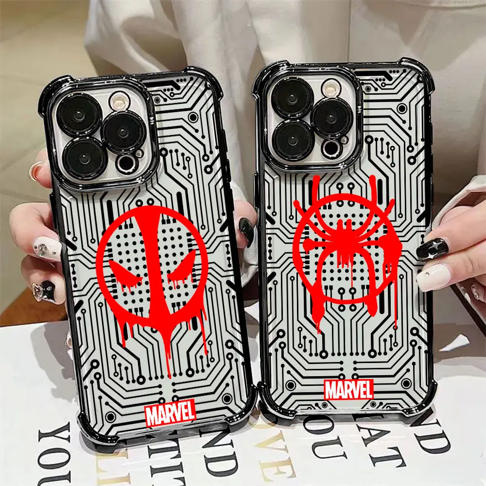 Marvel Deadpool Spider-Man LOGO Case For Samsung Galaxy A57 A37 A17 A07 A56 A16 A26 A06 A36 A55 A35 A25 A15 A14 A34 A52 A53 A54