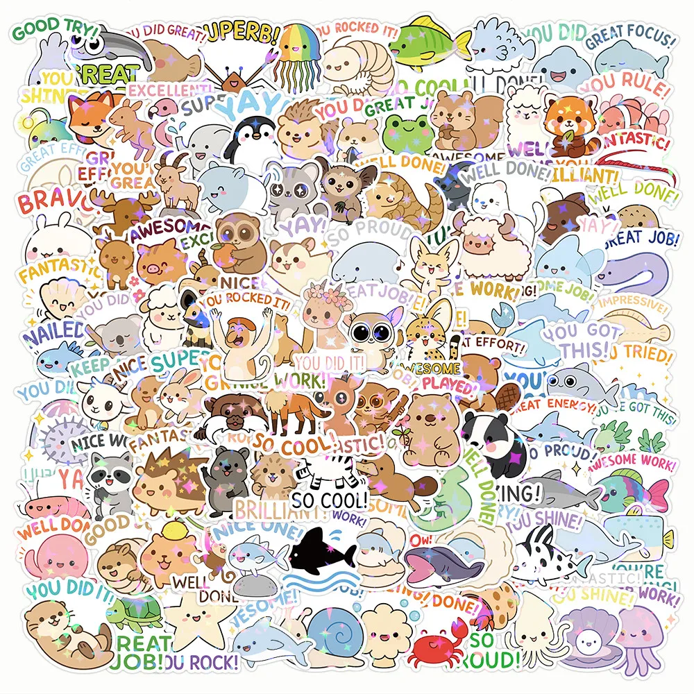 

200 Pieces Animal Reward Stickers - Cute for Kids, Teachers' Praise & Encouragement AnimeWorlds Store