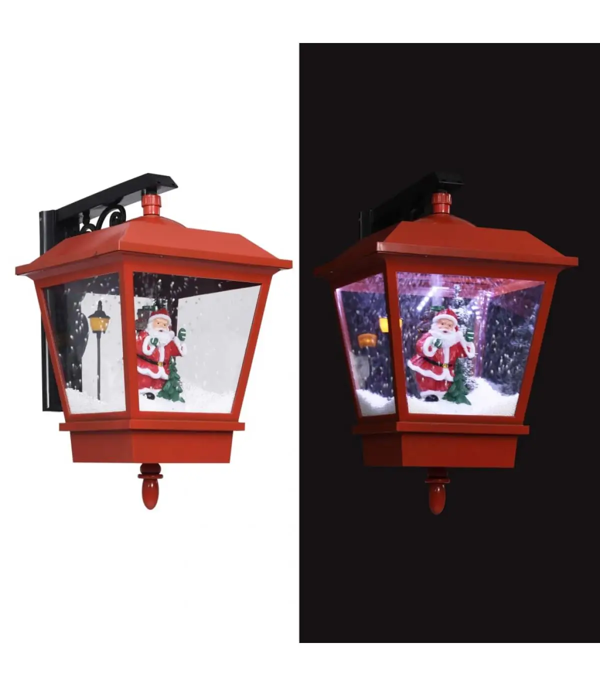 Christmas lights 40x27x45 cm red Santa LED Christmas wall lamp