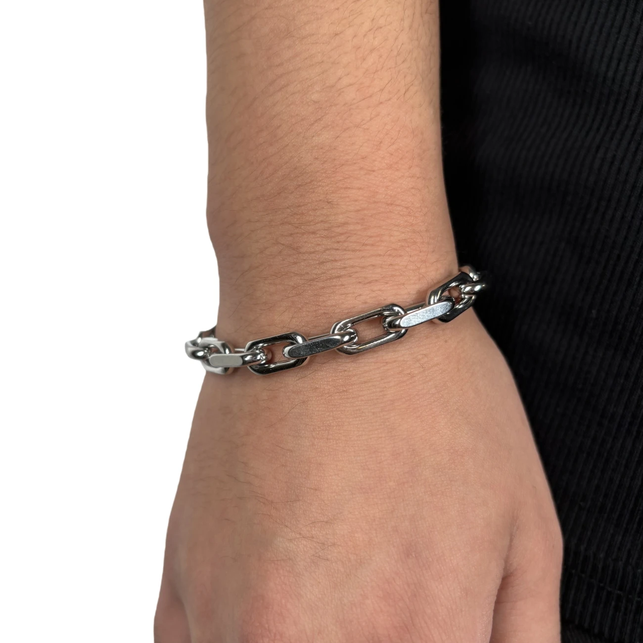 الحد الأدنى سلسلة قلادة قلادة من الفولاذ المقاوم للصدأ سحر فضي اللون واسعة الثقيلة سلسلة الشرير صديقها هدية الأزواج المجوهرات