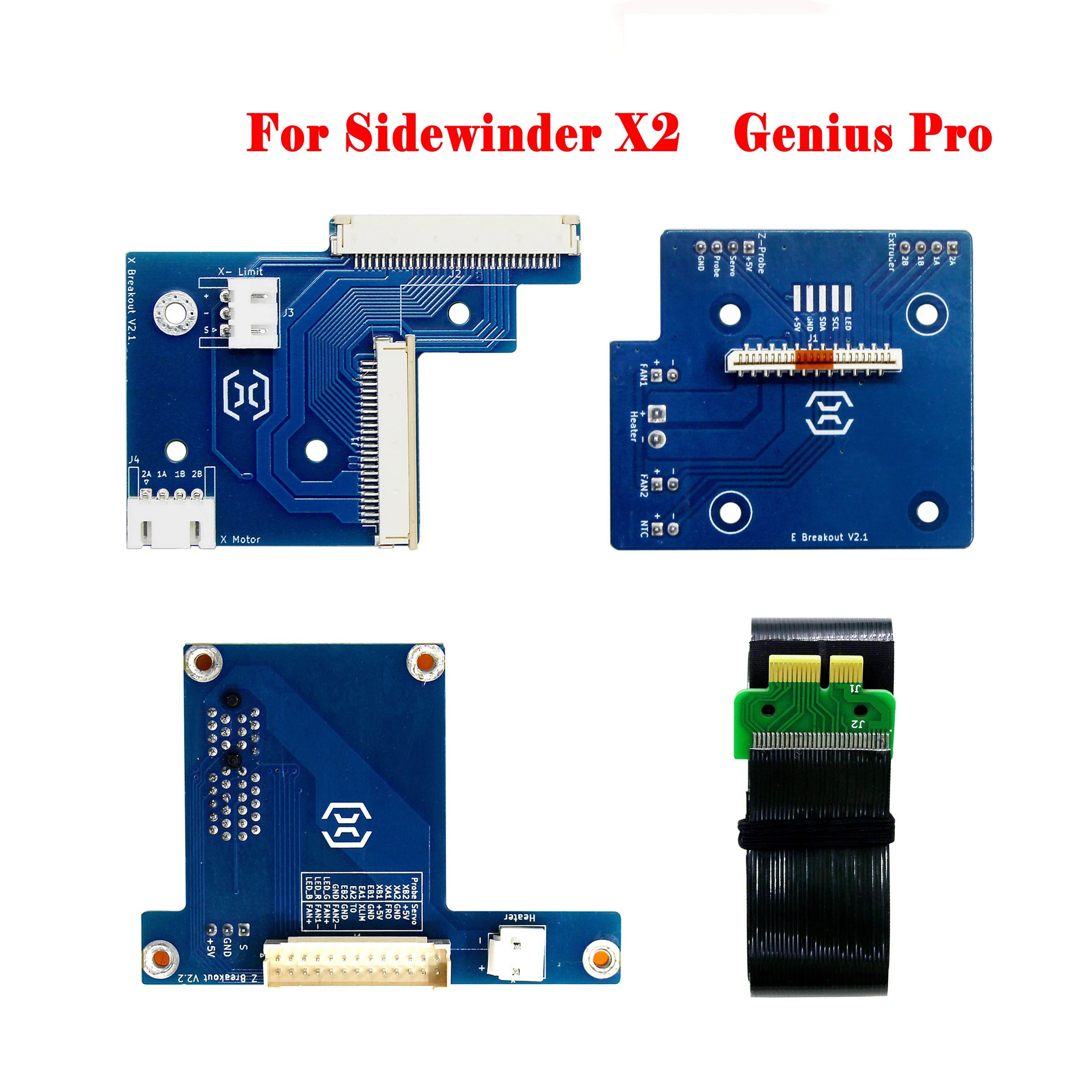 Artillery 3D Printer Sidewinder X2 And Genius Pro Z Axis X Axis Extruder Transfer Boards Breakout PCB Kit