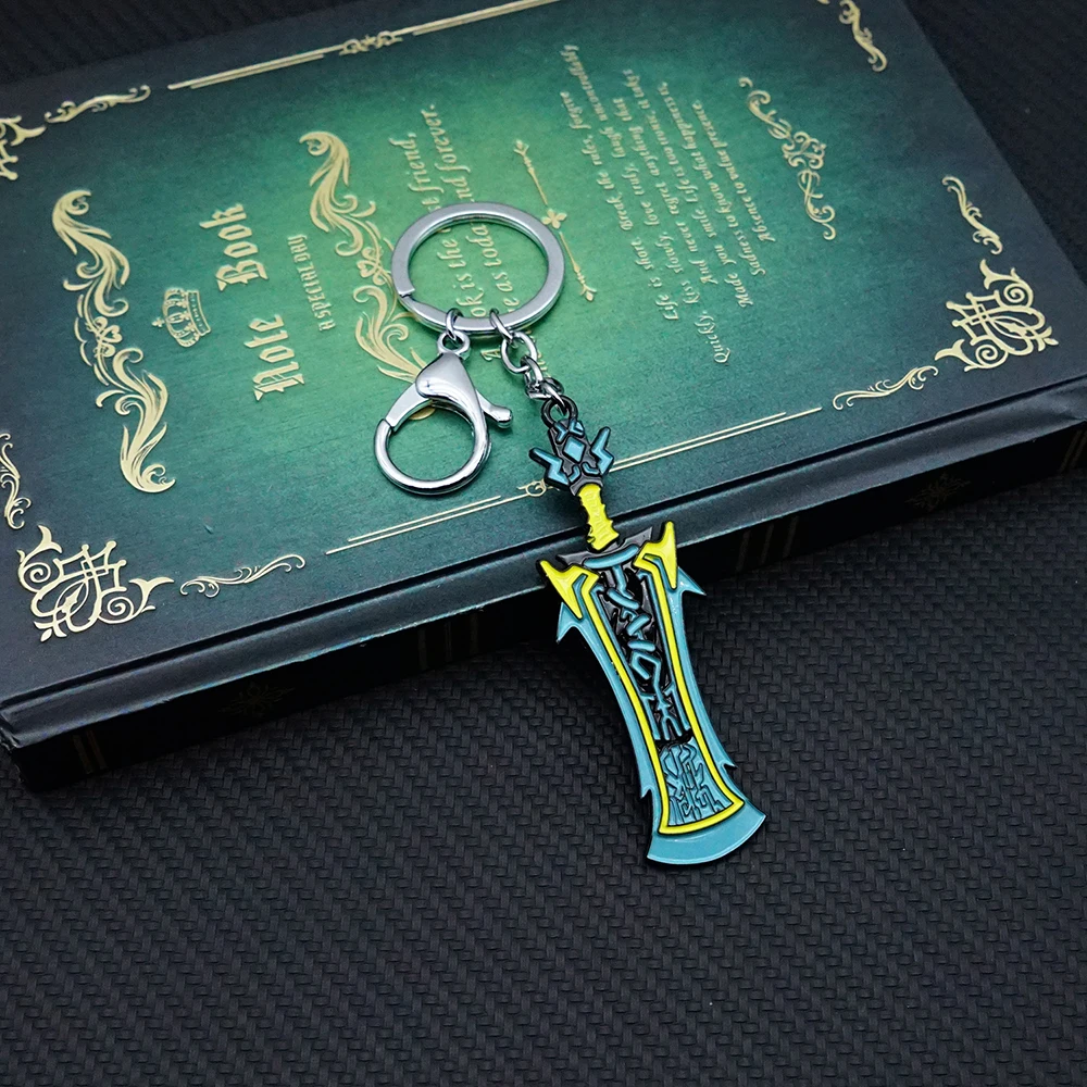 Xenoblade Chronicles MONADO Keychain for Fans Game Peripherals Full Metal Greatsword Weapon Models Sword Accessories Gifts Toys