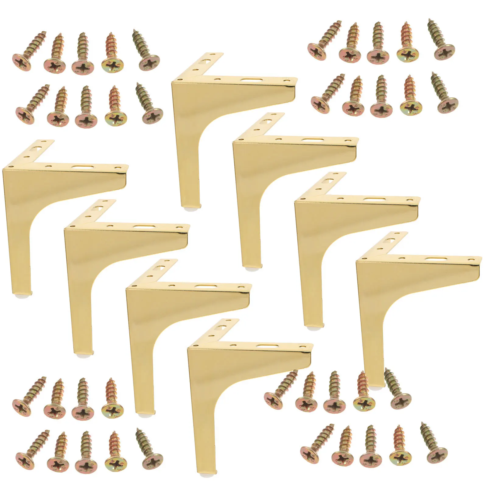 

8Pcs Metal Furniture Legs Reliable Support for Sofa Stand Coffee Table Bathroom Cabinet Heavy Duty Furniture Riser