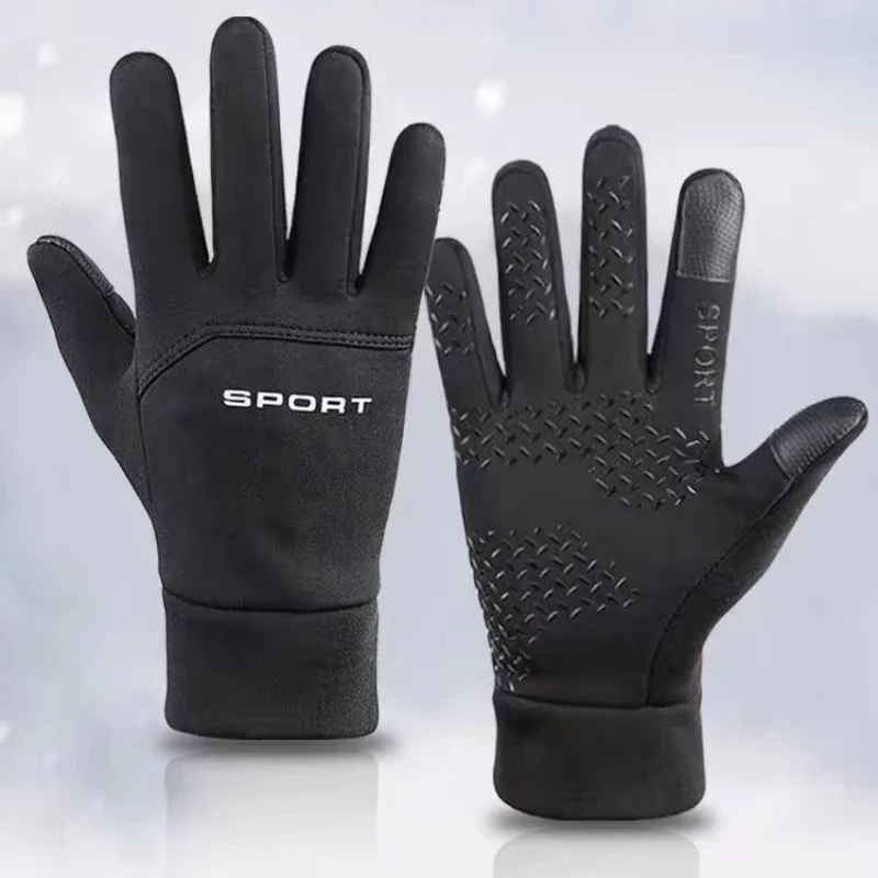

Warm Gloves Winter Outdoor Sports Running Touch Screen Gym Fitness Full Finger Gloves for Men and Women Knitted Magic Gloves