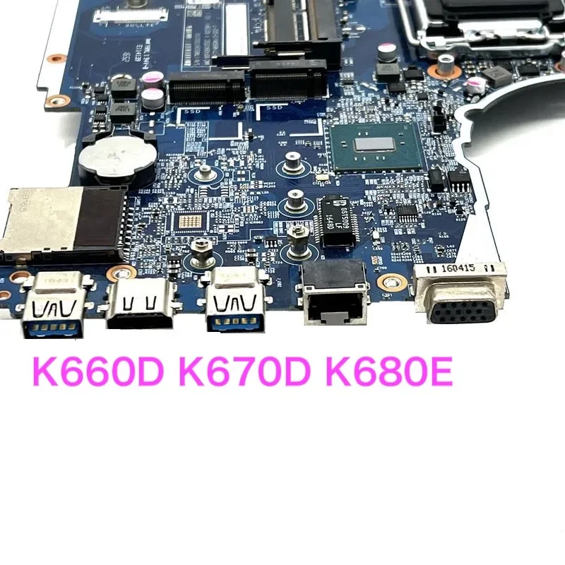 Convient pour Hasee K660D K670D K680E Ordinateur Portable Carte Mère 6-71-W65D0-D02 W65D0-D02 W65K0-D02 Carte Mère 100% Testé OK Entièrement Travail