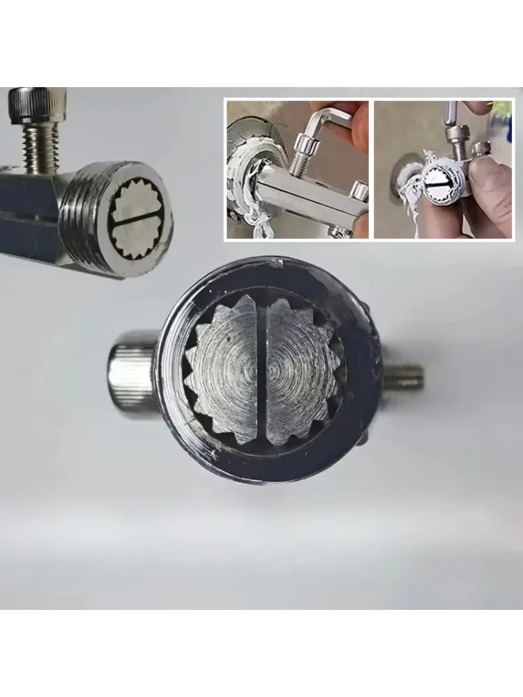 Tension-type Faucet Angle Valve Broken Wire Extractor Anti-wire Broken Water Pipe Triangle Valve Repair Dismounter Hand Tools