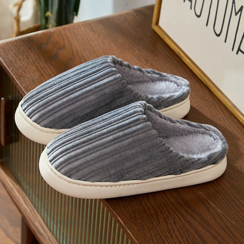 

Women's Men's Casual Thick Soft Bottom Home Slippers Household Plush Slippers Anti-slip Thermal Slippers Indoor Winter lovers'