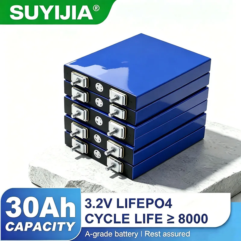 Grade A 3.2V 30Ah LiFePO4 Battery Lithium Iron Phosphate for 12v 24v 48V 60v Travel Solar Campers Golf Cart Yacht