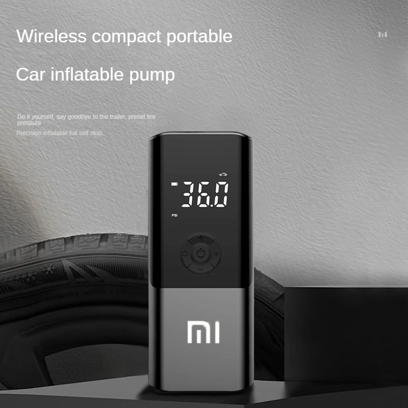 Xiaomi Smart Wireless Car Air Pump Air Compressor for Car Motorcycles Bicycle Electric Tire Inflator with Car Tire Inflation