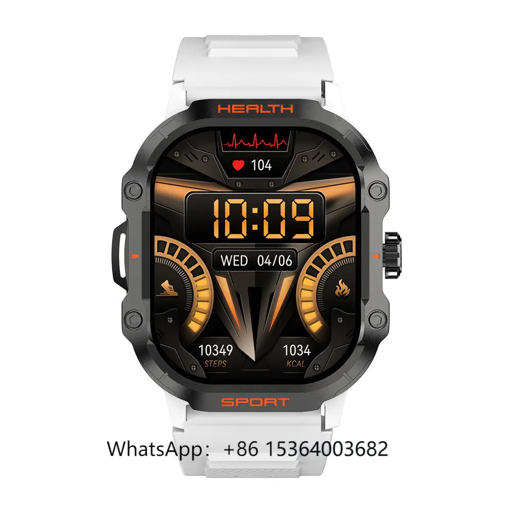 

TJXL- AMOLED Smart Watches 51mm Big Display for Men Man's Connected Watch Sleep tracker tank Rugged Sport Smartwatch HK24