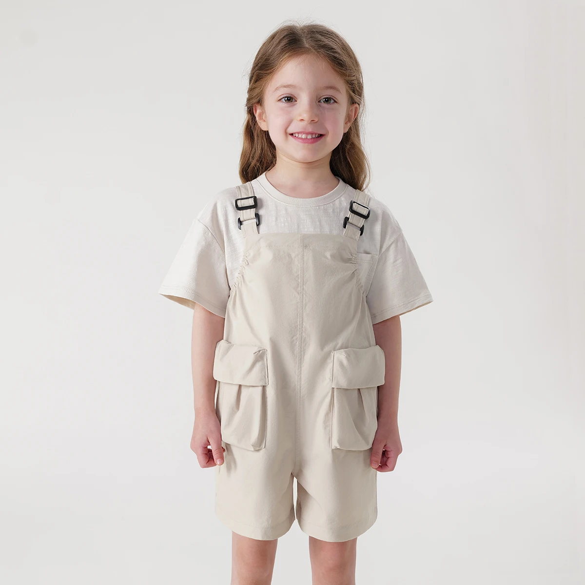 

MARC&JANIE Girls Urban Outdoor Workwear Bib Overalls for Summer 240530