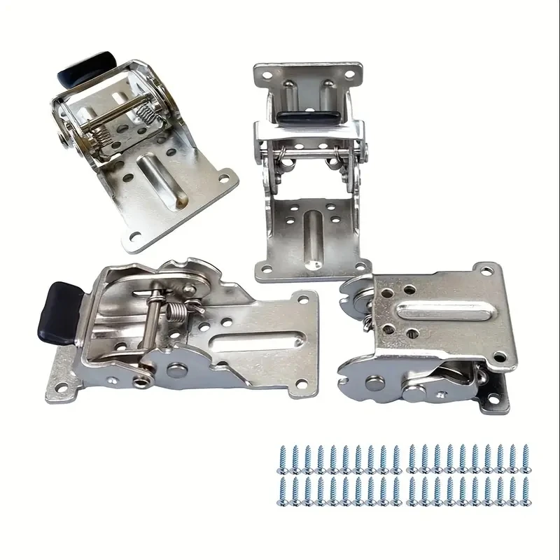 

4-piece folding bracket, top straight lock extension support bracket, folding self-locking hinge with screws,