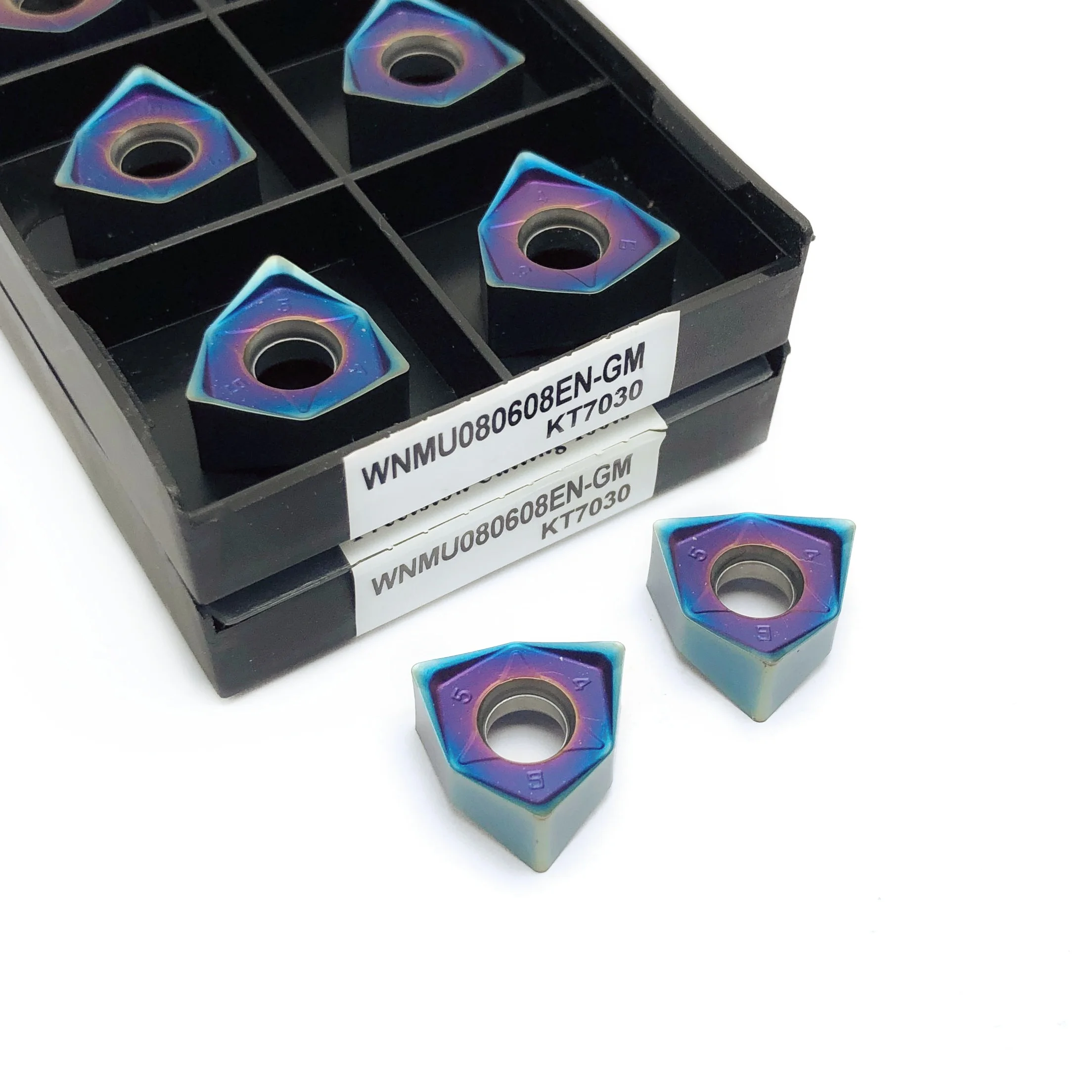 Alta qualità 10 pezzi muslimah KT7030 inserti per fresatura in metallo duro lame per utensili da taglio Face End Mill Cutter tornio