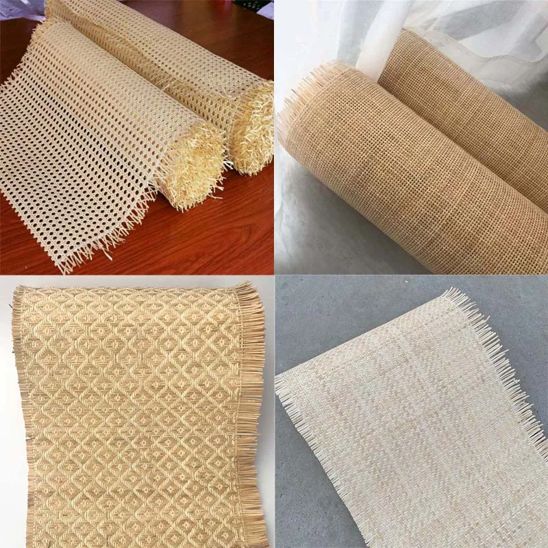 

Natural Indonesian Real Rattan Roll Handmade Weaving Cane Webbing Material For Chair Table Ceiling Cabinet Decor