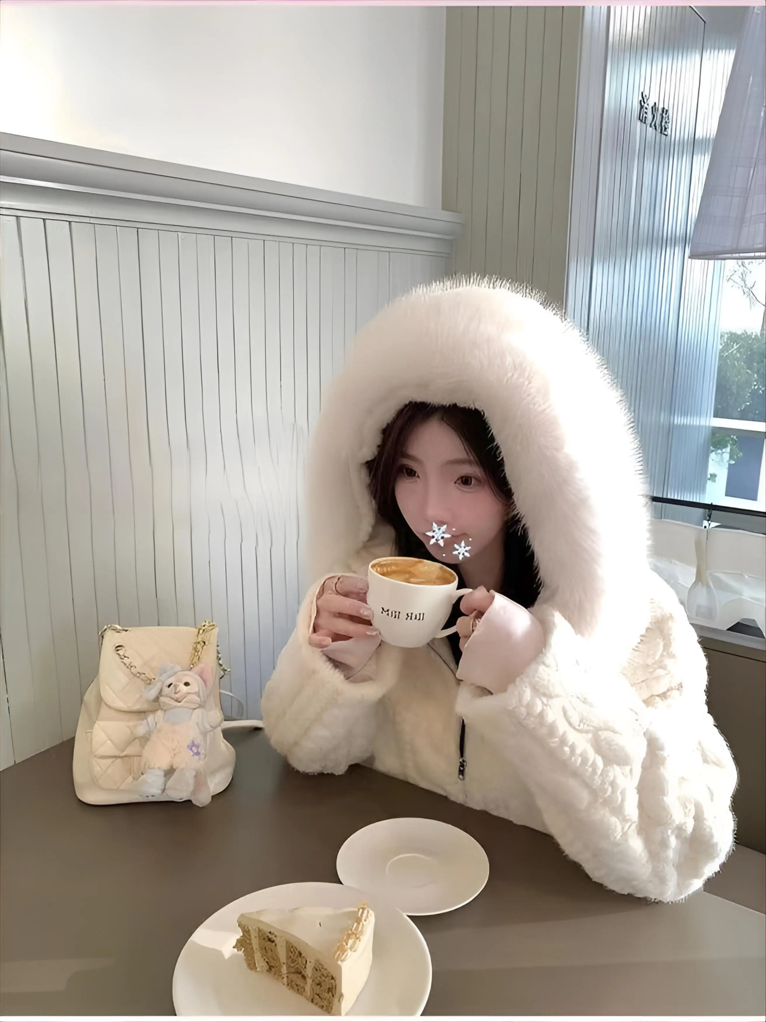 معاطف فرو المنك النسائية المخملية مثل حزام الثلج الجدة س الرقبة موضة خفيفة الوزن Casaco المطرزة الكتفيات التخسيس OL