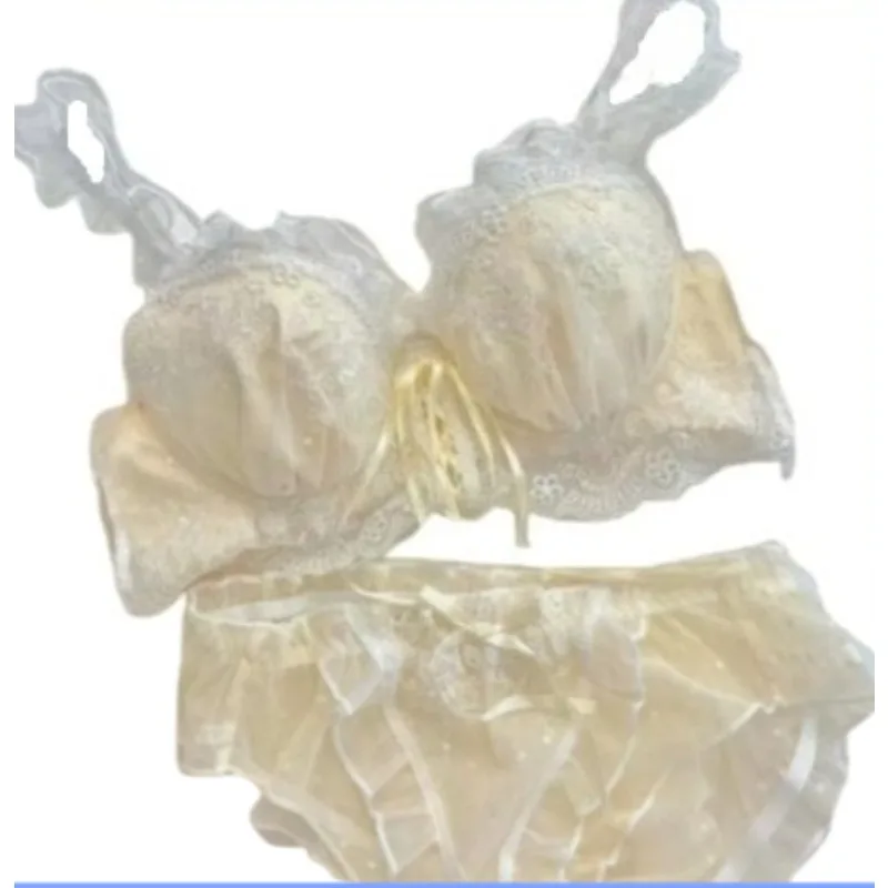 YUQI's süßes japanisches Dessous-Set, Spitzen-Bralette mit Bügel für kleine Brüste, süßer & sexy BH, kostenloser Versand, jetzt im Trend