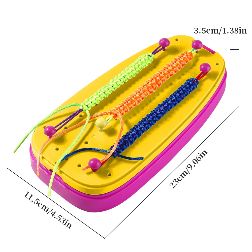 

Bracelet Maker, 2-in-1 Friendship Bracelet Set, 6-12 Girls' Bracelet Craft Kit