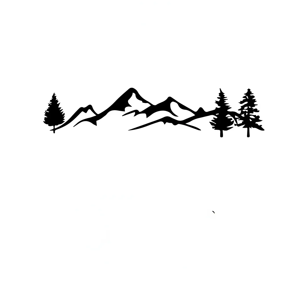 20cm Mountain On The Car Cool Stylish, Sticker Sunscreen and Waterproof Decals Rear Window Stickers Decoration Cover Scratches view 5