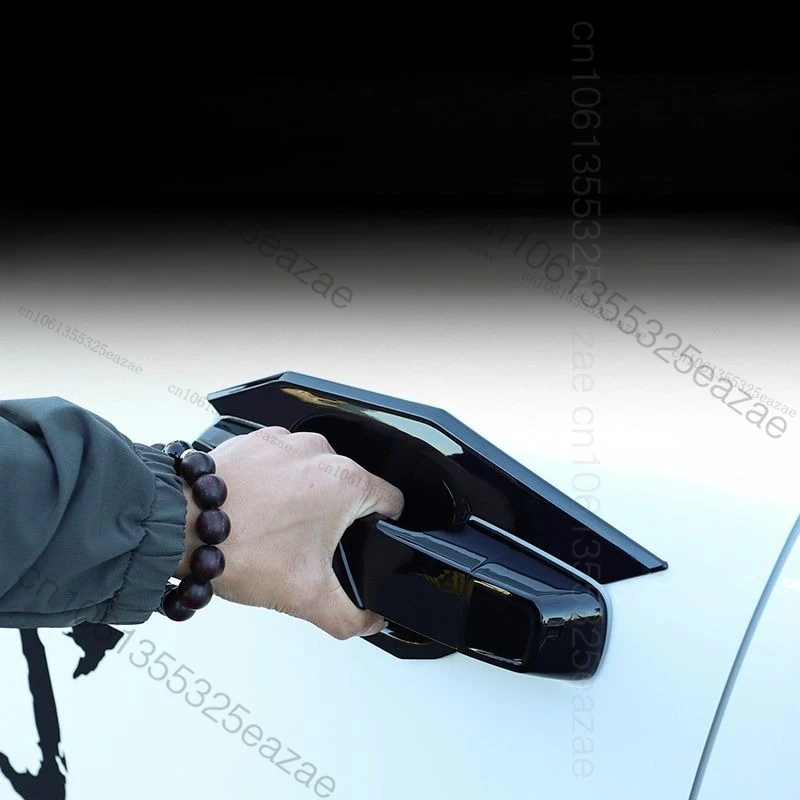مقابض الأبواب ل BAIC BJ30 Bejing BJ30 التجمد مقبض ملصقات التصحيح غطاء تعديل السيارة مقبض الباب مقاوم للصقيع ABS 4 قطعة
