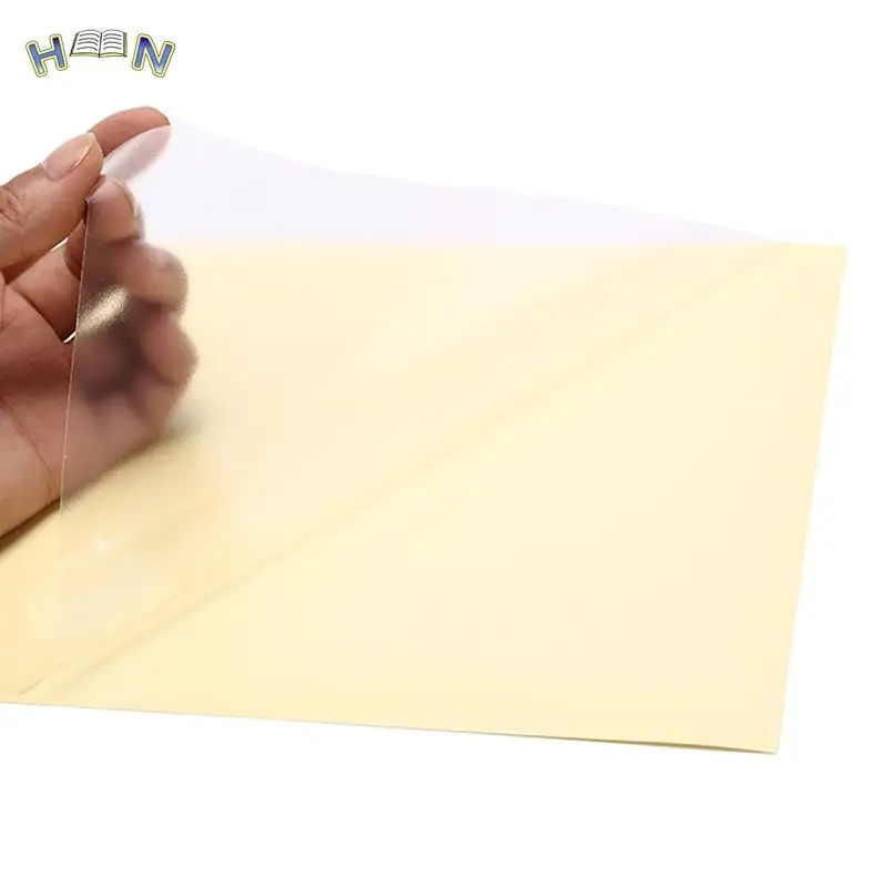 10Sheets A4 Clear Transparent Self Adhesive Vinyl Film Label Sticker For Laser Printer 21 X 29.7cm