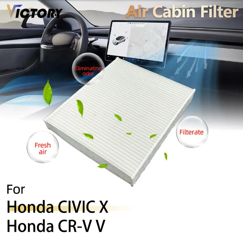 PM2.5 HEPA Car Air Cabin Filter For Honda CIVIC X FC FK CR-V V RW RT CR-Z ZF1 ZF2 Honda e ZC7 Brio DD1 Accessories 80291-TF0-J01