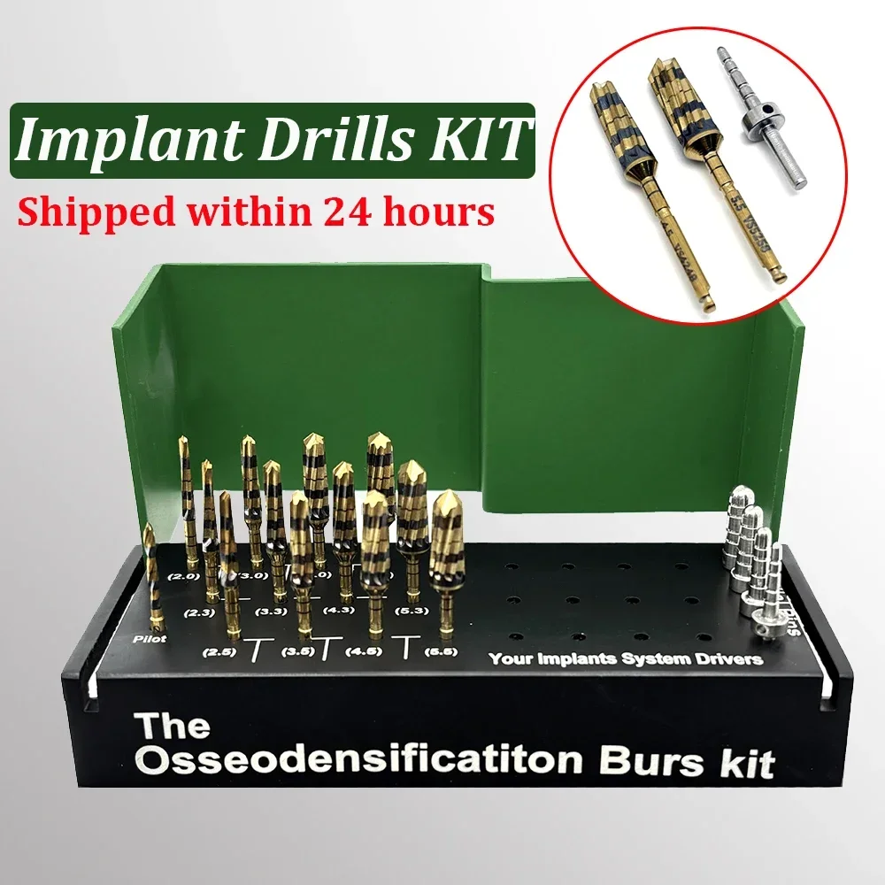 

17Pcs Dental Osseodensification Bur Kit for Implant Maxillary Sinus Lift Drills Surgical Tools Set Stainless Steel Instruments