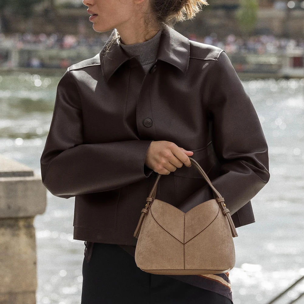 حقيبة نسائية بتصميم هندسي على الموضة حقائب يد ومحافظ صغيرة جديدة فاخرة حقائب كتف كروس للنساء حقيبة يد أنيقة #4