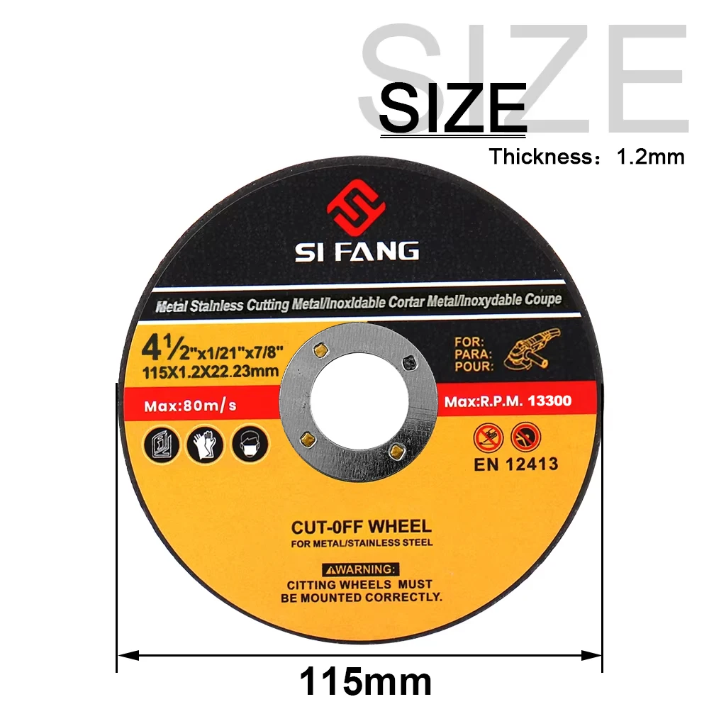5Pcs/Set 75/115/125mm Metal Cutting Disc Angle Grinder Saw Blade Resin Grinding Wheel Disc for Metal Steel Bar Wood Cutting Tool