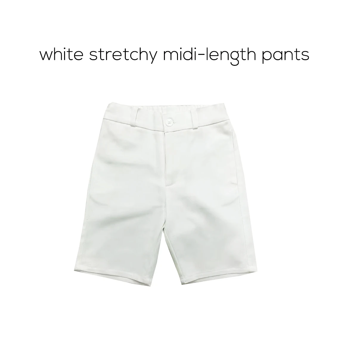 Chelsea Bloom Collection – White Midi Pants