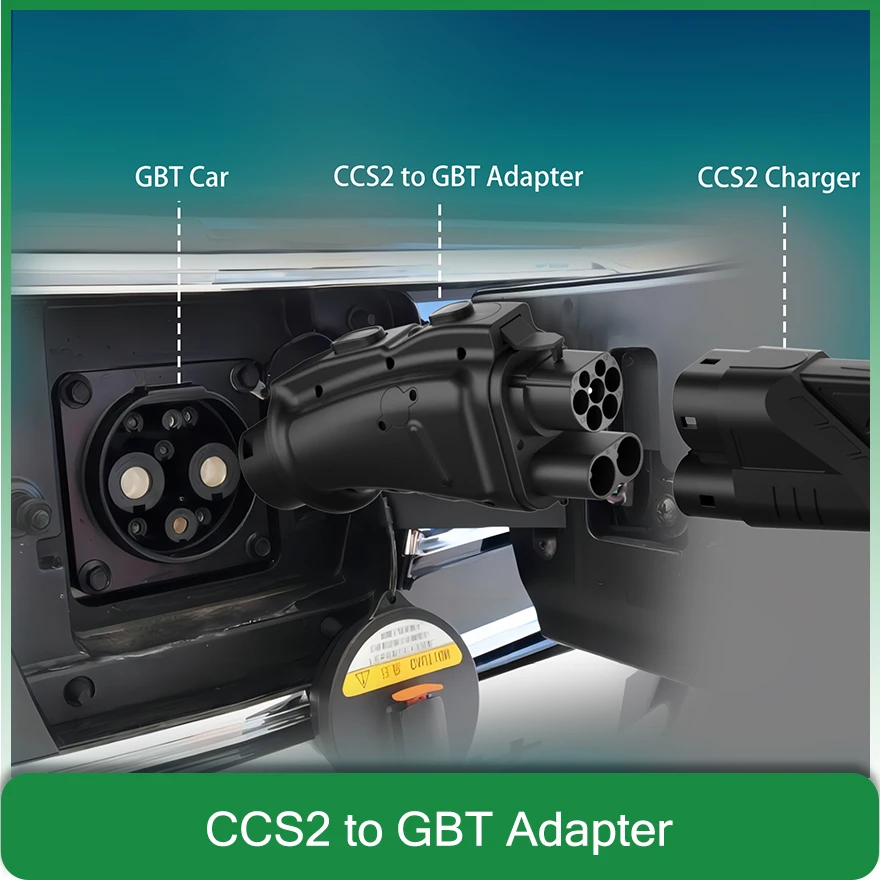 Electric vehicle DC Fast charging CCS2 To GBT EV Charger Adapter for Chinese GBT EVS CCS Super Charger to GBT Cars