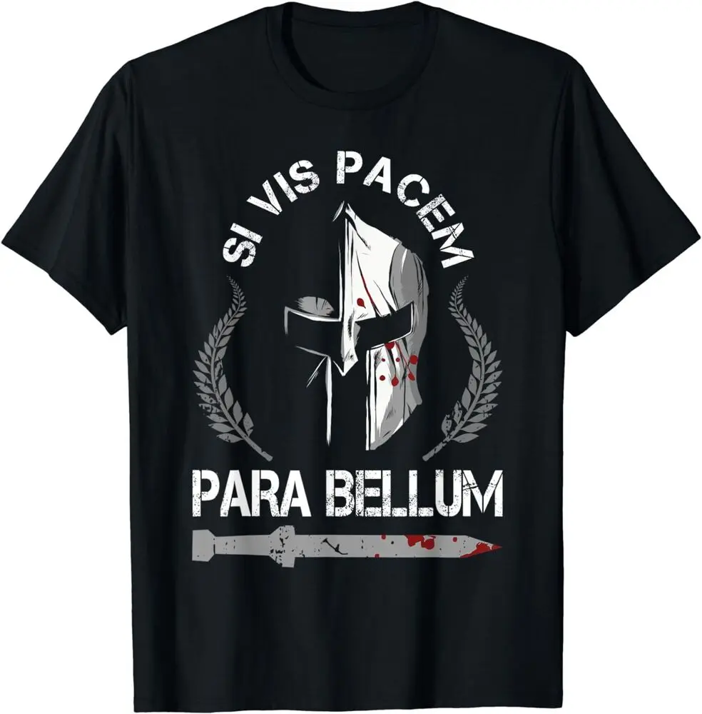 New Si Vis Pacem Para Bellum - Motivational Quote Fighter Fitness T-Shirt  Anime Graphic T-shirts for Men Clothing Women