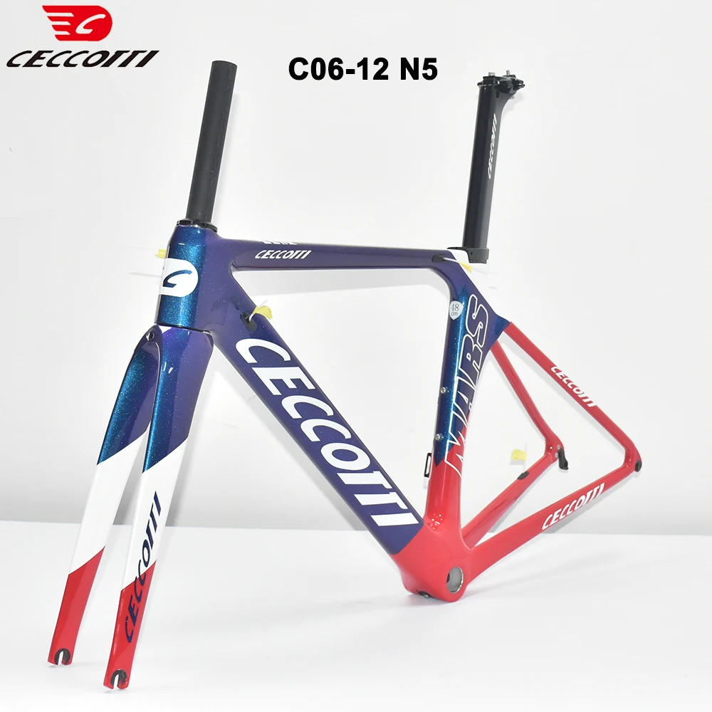 T1000 Carbon Road Bike Frames  Fit Di2/Mechanical Derailleur Racing Speed Frame V Brake Bicycle Frameset