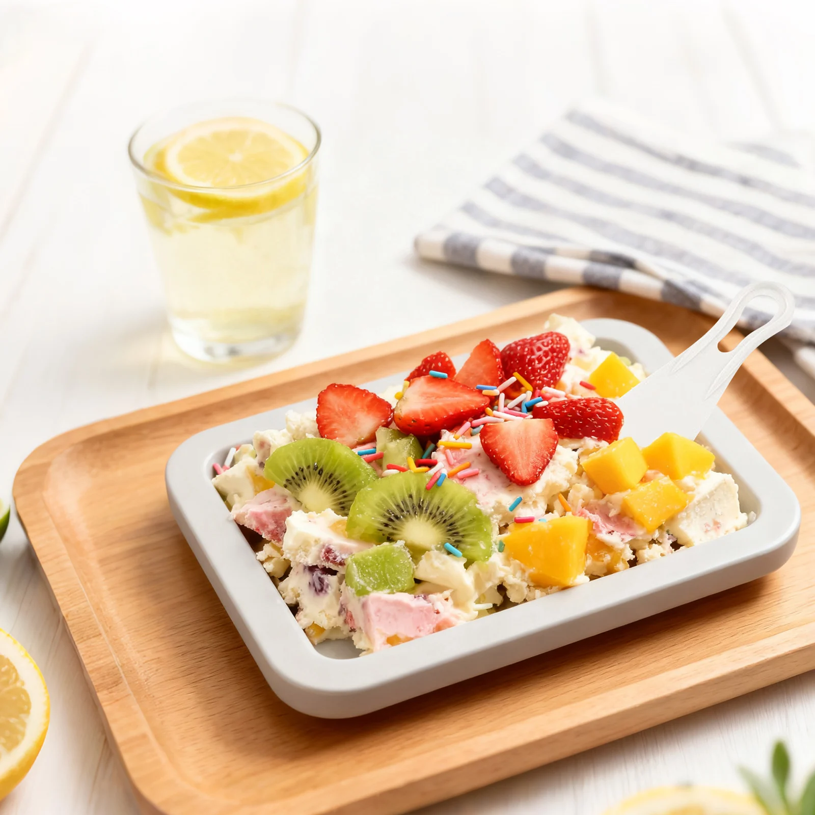 

Многофункциональная машина для мороженого в рулоне, холодная, сладкая, жареная, ледяная, сделай сам, бытовая машина для приготовления замороженного йогурта для домашнего жарения