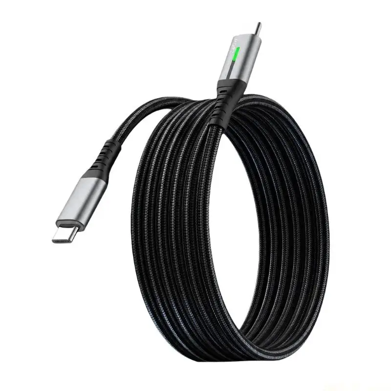 M5TD LED USB C-to-C Cable for Charging and Routine File Transfers Data Cord