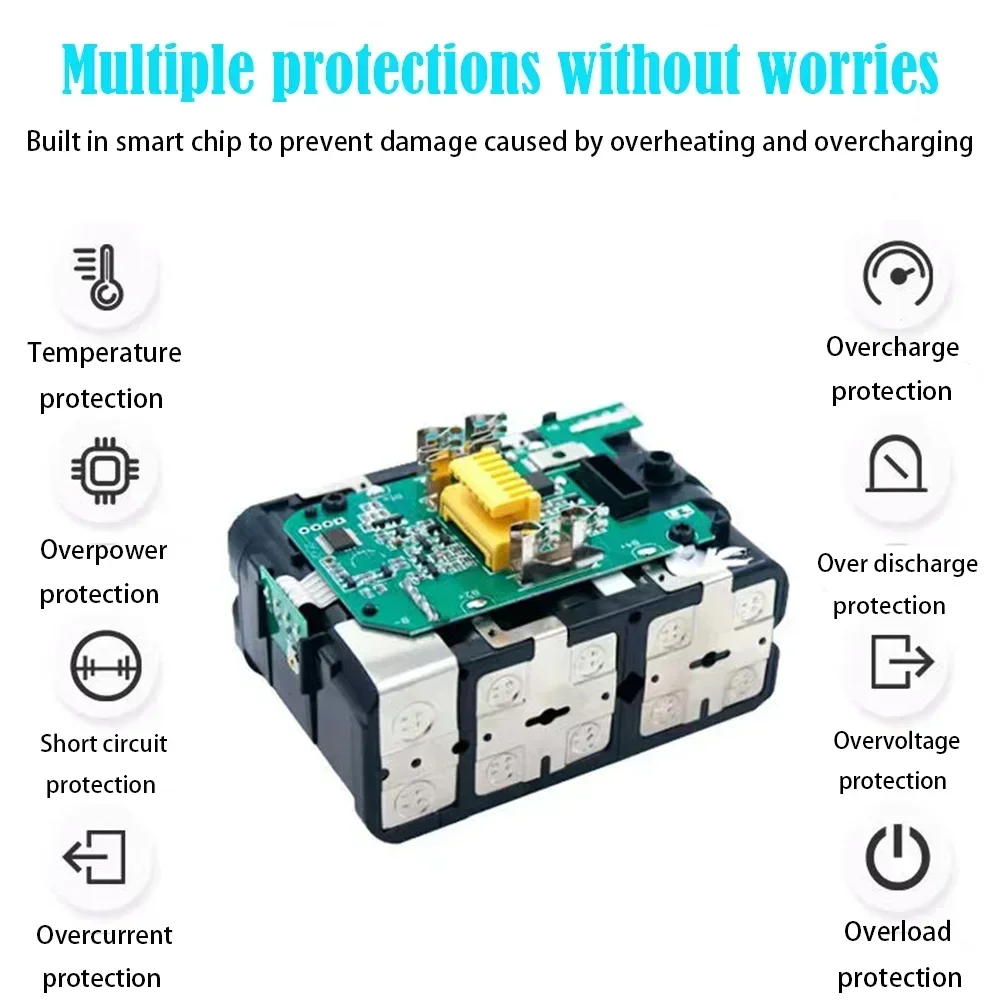 Makita18V 10000mAhOriginal Lithium ion Rechargeable Battery  drill Replacement Battery BL1860 BL1830 BL1850 BL1860B