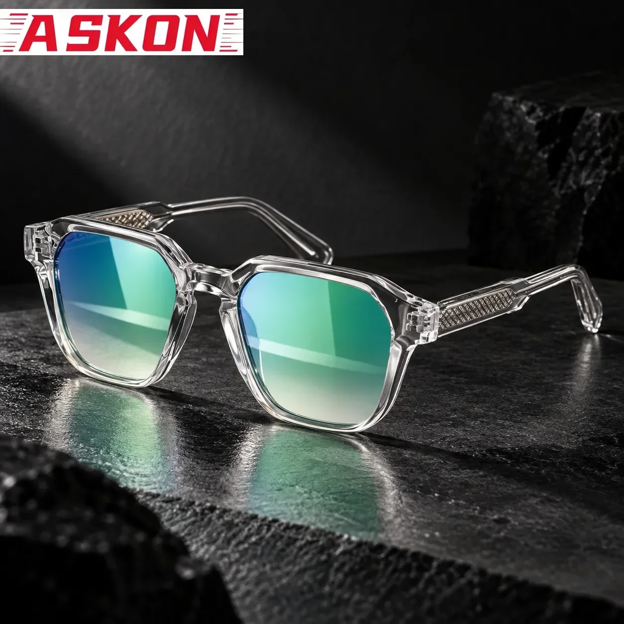 Fashion Square Frame Sunglasses Men Women UV400 Protection Eyewear PC Frame Propionate Pin Legs Sun Glasses Driving Eyewear Gogg