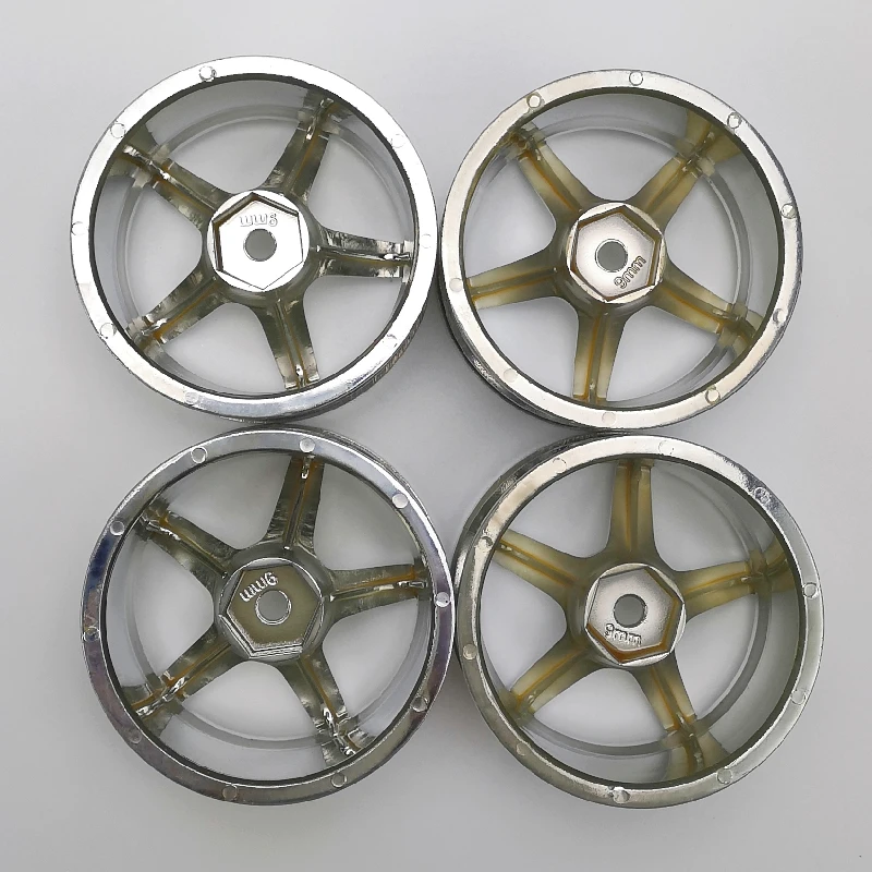 4pcs 3/6/9mm Offset RC Car 1/10 Scale Plastic Wheels Rims Drift On road Touring Model Hobby