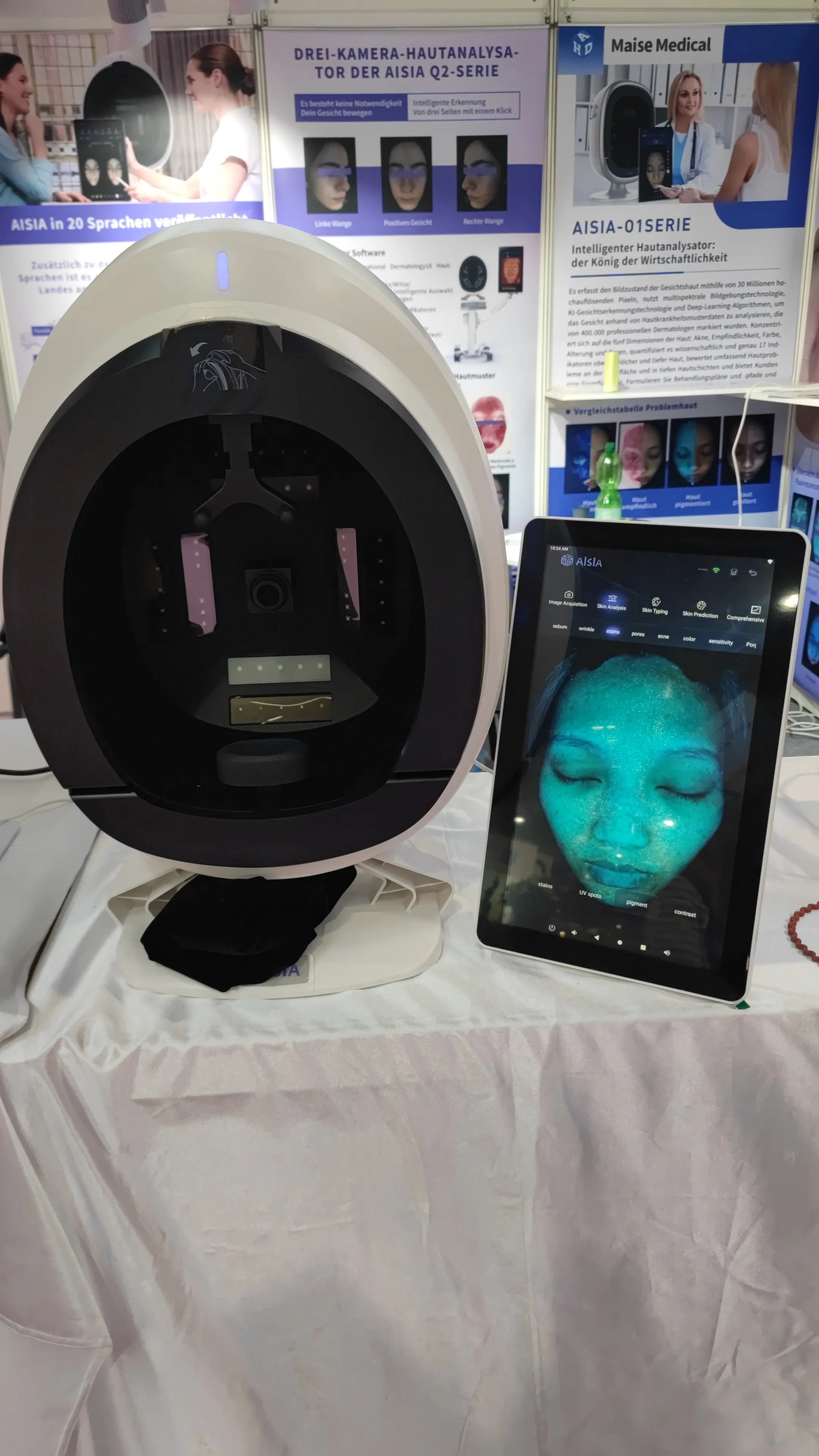 AISIA Q1 3D AI 顔の皮膚アナライザー検出皮膚問題診断 8 スペクトルプロフェッショナル分析美容サロン機器 CE