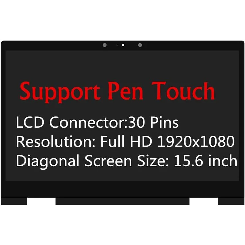 

LCD Touch Screen Replacement for HP Envy X360 15M-BP012DX 15M-BP111DX 15M-BP011DX 15M-BP112DX 15M-BQ121DX 15M-BQ021DX 925736-001